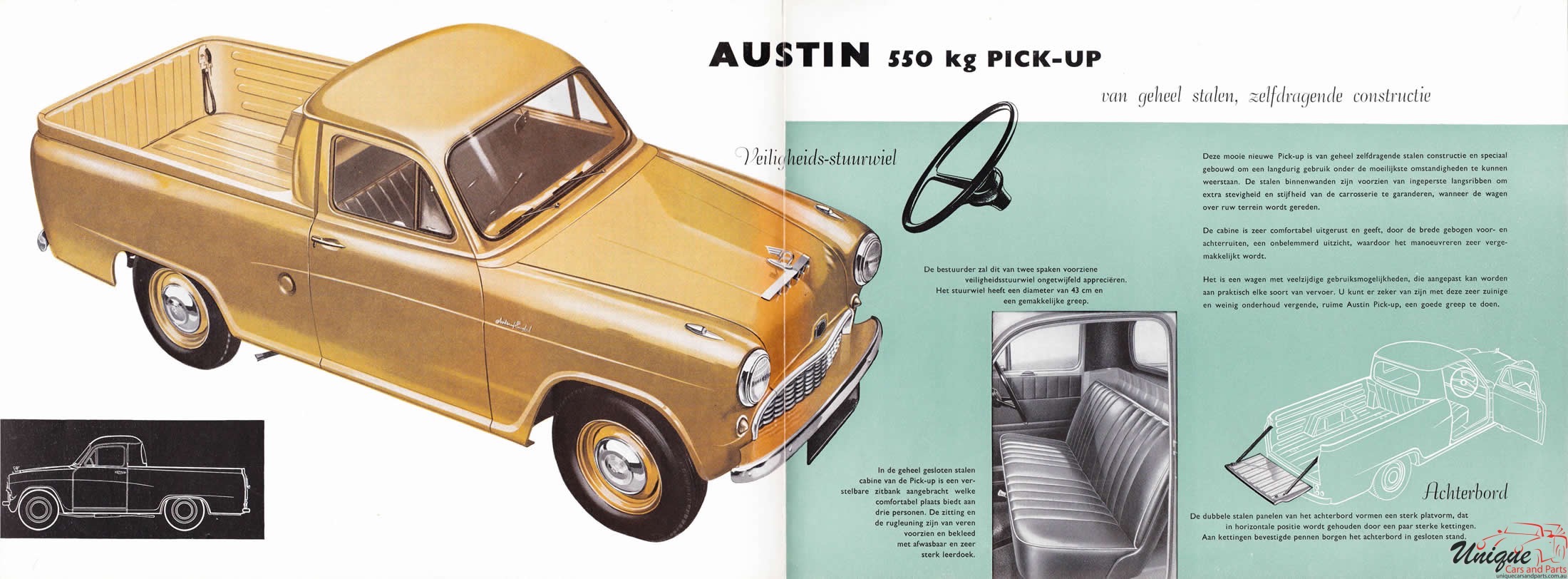 1955 Austin A50 Van Brochure Page 3